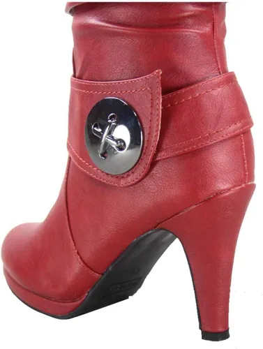 Miniatura 5 de FZ-Win-45 Botas altas de tacón alto con plataforma y cremallera para mujer