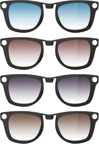 Miniatura 9 de BonFook HiBloks Transitions/Gradient Polarized Matte/Shiny Clip-On Lenses for RayBan Gen 1&2 Meta Wayfarer(RW4006/4008/4012)