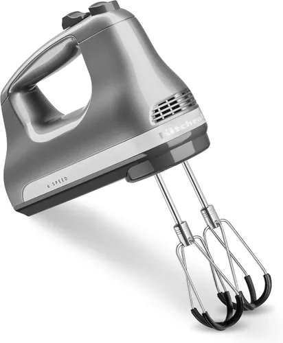 Miniatura 5 de KitchenAid Batidora de mano con cable de velocidad variable - KHBV53, gris carbón mate, batidora de mano de 8 pulgadas y 6 velocidades con batidores