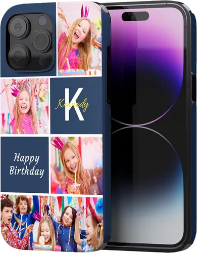 Easycosy Fundas personalizadas para teléfono con imagen para 17, 16, 15, 14, 13, 12, 11 Pro/Max/Mini Air XR X Xs Max de doble capa de defensa