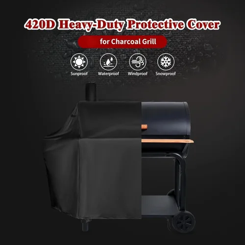 Miniatura 2 de Royal Gourmet CC1830W - Cubierta para parrilla de carbón de 30 barriles para parrilla CC1830S, resistente al agua, cubierta para parrilla al aire