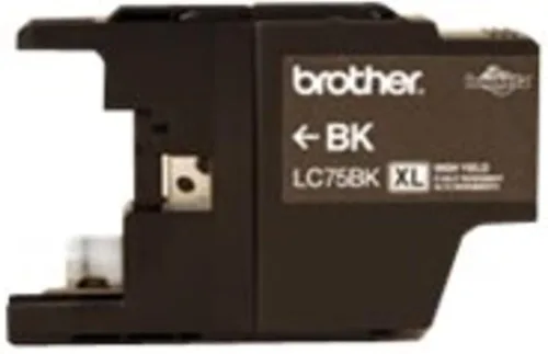 Miniatura 2 de Brother LC75BK - Cartucho original de tinta negra de alto rendimiento, tinta negra de repuesto, rendimiento de hasta 600 páginas, LC75 Negro