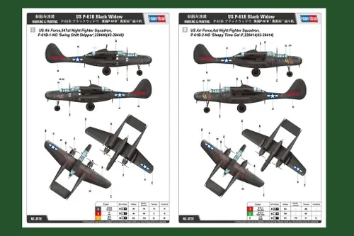 Miniatura 4 de Hobby Boss US P-61B Kit de aviones Black Widow Blanco