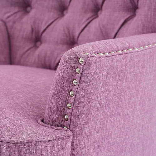 Miniatura 9 de Christopher Knight Home Tafton - Silla de club de tela, color morado claro