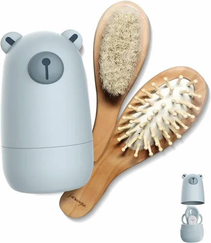 Miniatura 12 de Juego de cortaúñas para bebé, kit de uñas para bebé con bonito estuche, manicura infantil y pedicura para cuidado de la salud para recién nacidos