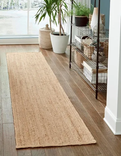 Miniatura 12 de Unique Loom Colección Jute Trenzado - Alfombra de área Dhaka (7' 1" x 10' Rectángulo, Blanco)