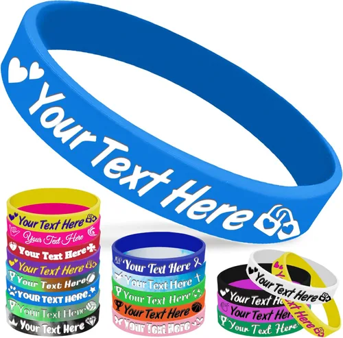 Miniatura 11 de Pulseras de silicona personalizadas, pulseras de goma personalizadas a granel para eventos, regalos de motivación deportiva, apoyos para hombres