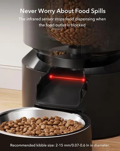 Miniatura 6 de PETLIBRO - Comedero automático para gatos, dispensador automático de comida para perros con preservación de frescura, comederos programables