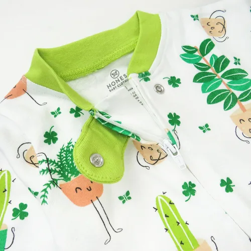 Miniatura 4 de HonestBaby Footed Sleep & Play Pajamas Organic Cotton for Infant Baby Girls (LEGACY)