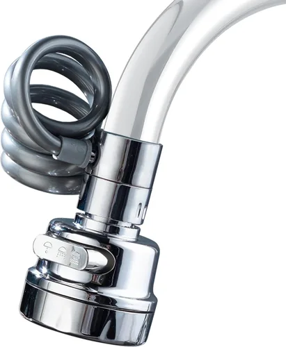 Yitexin Accesorio rociador de grifo para fregadero, 3 modos de salida de agua, extensor de grifo con manguera elástica, cabezal rociador de