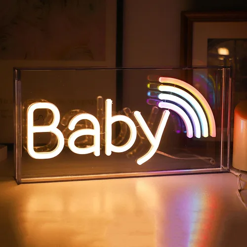 Miniatura 22 de Letrero de neón LED para fiesta, escritorio, dormitorio, hogar, cumpleaños, decoración artística con USB