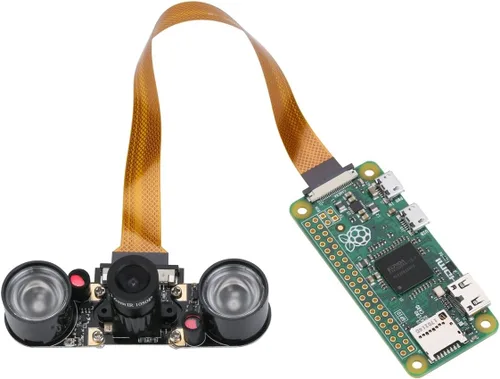 Miniatura 5 de Raspberry Pi Zero W Módulo de cámara de visión nocturna con longitud focal ajustable de 0.142 in 2 unids sensor IR luz LED Raspberry Pi Zero Cámara
