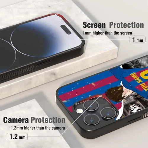 Miniatura 3 de Fundas personalizadas para teléfono con nombre y número, Jersey VS Flag diseño para iPhone 6 7 8 11 12 13 14 15 16 17 Pro Max Plus Mini Xr XSE
