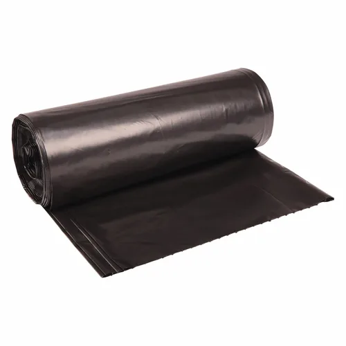 Miniatura 3 de Boardwalk Revestimientos para latas de polietileno reciclado de baja densidad, bolsas de basura de 60 galones, 1.8 mil, 38" x 58", negro, 10