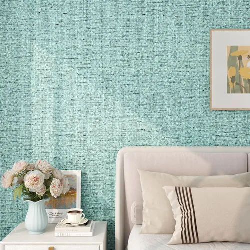 Miniatura 12 de FunStick - Papel pintado de lino con textura de pasto crema blanco, autoadhesivo, extraíble, de 12"x200", para paredes, armarios, cómodas, muebles