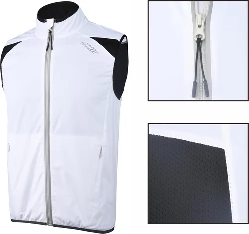 Miniatura 4 de bpbtti Chaleco de ciclismo para hombre, rompevientos sin mangas con dos bolsillos laterales (2.0), resistente al viento, transpirable y reflectante
