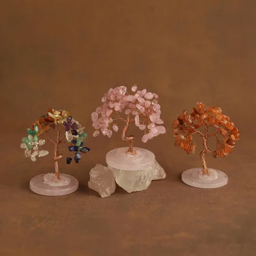 Miniatura 3 de Árbol de cristal para mujer, hecho a mano, árbol de la vida, piedras de cristal curativas para el hogar, oficina, escritorio, decoración de mesa