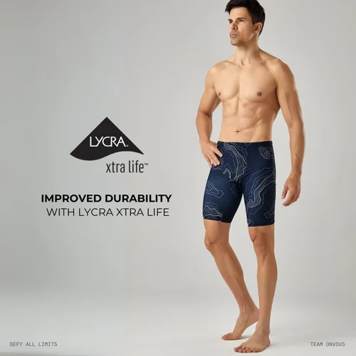 Miniatura 3 de Jammers de natación de la serie Pro para hombre Traje de baño deportivo para hombre Jammer para hombre Jammers de natación para hombre talla 28-38