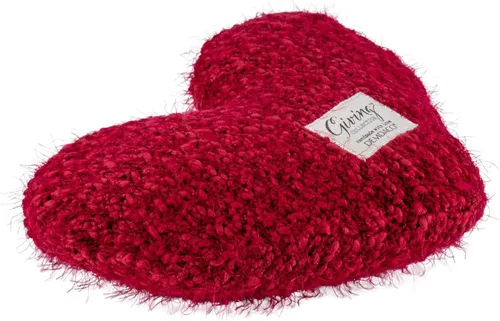 Miniatura 3 de DEMDACO Giving Heart - Almohada decorativa de felpa con peso de algodón de 10 x 11 pulgadas, color rojo arándano