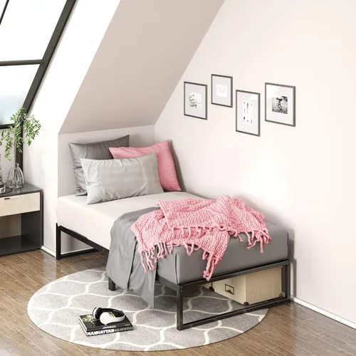 Miniatura 3 de Zinus Plataforma de cama/Base de colchón de 12 pulgadas, no necesita sommier/soporte de rejilla de metal, cama doble