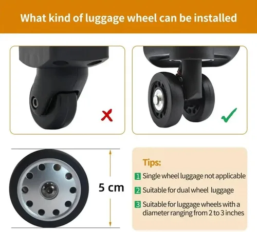 Miniatura 6 de Cubierta protectora para el compartimiento de equipaje, 8162432 piezas, fundas impermeables para ruedas de equipaje, fundas protectoras