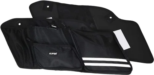 Miniatura 7 de AUFER 2 bolsas organizadoras laterales rígidas compatibles con Touring Street Glide Road King Road Glide Electra Glide 2014-2024, bolsa