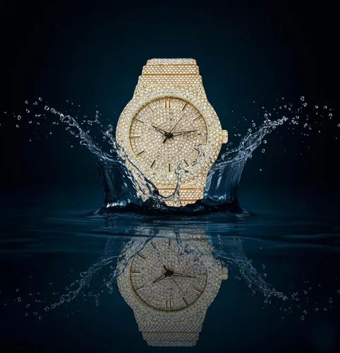 Miniatura 4 de ICE STAR Reloj de diamantes completamente incrustado para hombre, caja de 46mm
