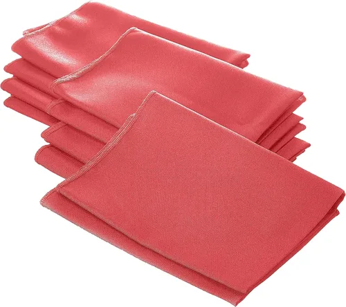 Miniatura 110 de LA Linen Paquete de 10 servilletas de popelina de poli, servilletas de tela suave, servilletas lavables y reutilizables, servilletas de mesa