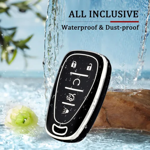 Miniatura 5 de OFFWEGO - Funda protectora para llavero de Chevrolet, funda protectora de TPU adecuada para Chevrolet Malibu Tahoe Camaro Equinox Cruze Silverado