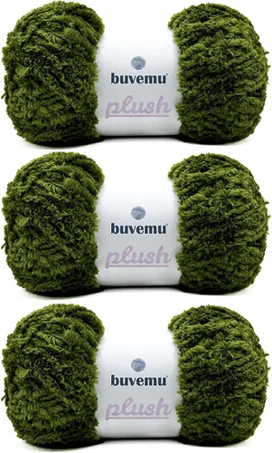 Miniatura 31 de Hilo de Pelo Sintético Super Suave y Grueso, Súper Suave y Esponjoso para Tejer, Crochet y Manualidades, 100 Gramos (3.53 Onzas) 109 Yardas