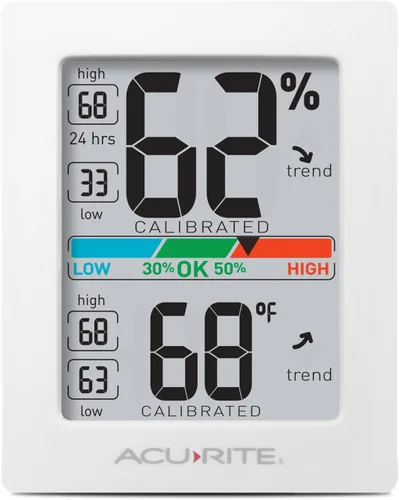 Miniatura 5 de General Tools Medidor de humedad MMD950 - Sensor de humedad e higrómetro digital AcuRite con monitor interior y escala de confort (01083M) medidor