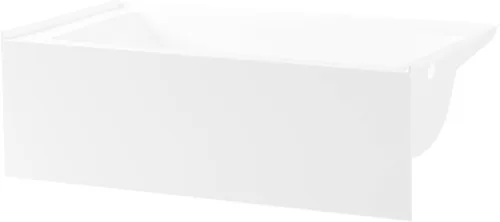 Miniatura 4 de Aqua Eden VTAP663222R - Bañera de acrílico de 3 paredes con drenaje a la derecha, 66 pulgadas, color blanco
