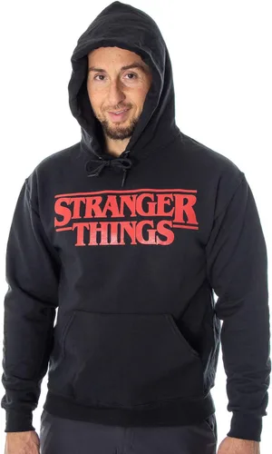 Miniatura 3 de Seven Times Six Stranger Things - Sudadera con capucha para hombre adulto con logotipo de Stranger Things