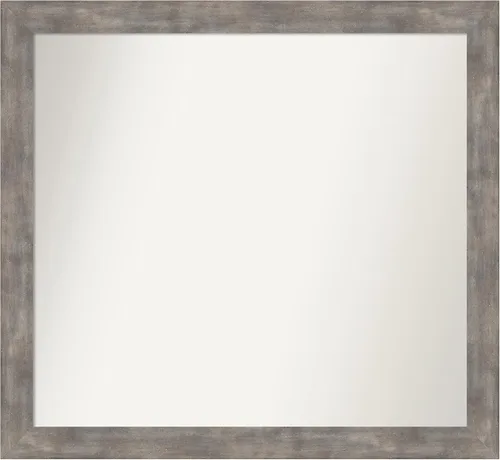 Miniatura 148 de Amanti Art Silver Bathroom Mirror for Over Sink, 24x49 Custom Made Marred Pewter Rectangle Vanity Mirror, Oversize Casual Wood Frame, Hangs Estaño