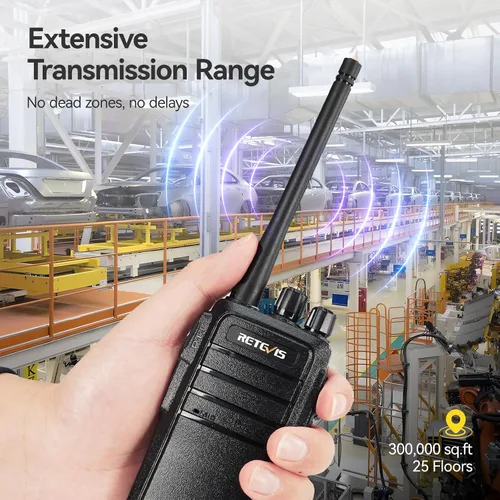 Miniatura 5 de Retevis Walkie Talkies RT21 para adultos, radios de 2 vías Walkie Talkies de largo alcance, radios portátiles FRS bidireccionales con auriculares