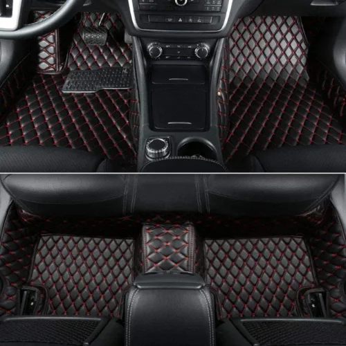 Miniatura 22 de Alfombrillas de automóvil personalizadas para Audi A1, A2, A3, A4, A5, A6, A7, A8, R8, TT, Q2, Q3, Q5, Q7, Q8, e-tron (negro beige)