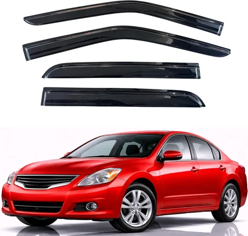 Miniatura 202 de KPY Visor de ventana compatible con Hyundai Tucson 2021-2025, 4 piezas de deflector de ventilación para ventana lateral, estilo Mugen, protector