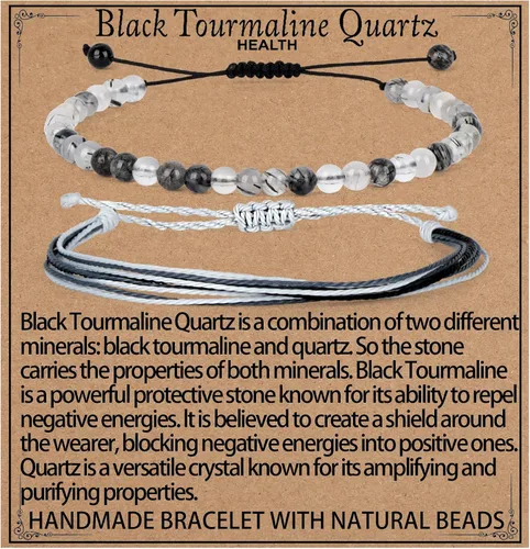 Miniatura 48 de LPBeads Pulsera de piedra natural hecha a mano de tamaño ajustable