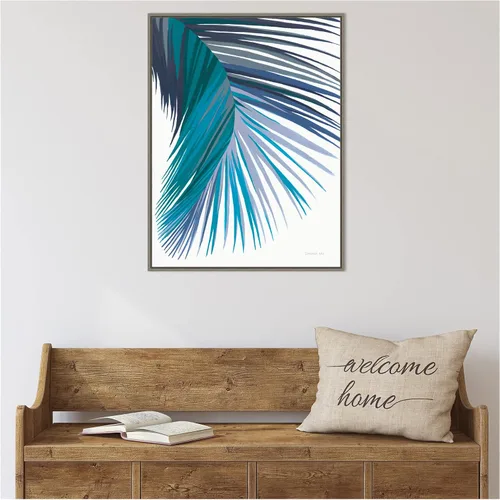 Miniatura 9 de Amanti Art Lienzo enmarcado para pared, 30 x 23 pulgadas, hoja de palma retro II Cool por Danhui Nai, lienzo enmarcado para pared, arte abstracto