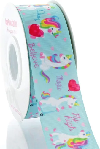 Miniatura 3 de Cinta de grogrén Fun Unicornio de 1.5" 5yd 5yds