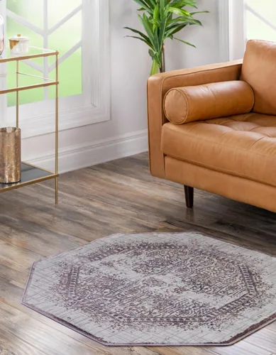 Miniatura 16 de Unique Loom Aberdeen Collection - Alfombra de área Stanhope (2' 7" x 6' 1" camino, gris/beige)