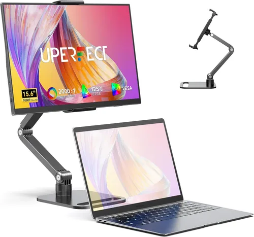 Miniatura 9 de Monitor portátil 4K UPERFECT, pantalla de 14.5" UHD 3840x2400 para laptop con cubierta inteligente, pantalla IPS mate 16:10, 100% sRGB, 1.06 mil