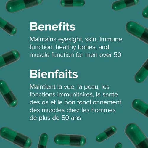 Miniatura 5 de Webber Naturals Más de 50 cápsulas vegetarianas más completas para hombres, 90 cápsulas vegetarianas
