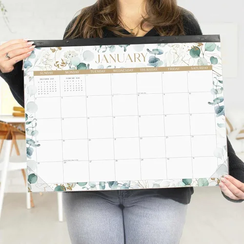 Miniatura 7 de bloom daily planners Calendario de Escritorio GRANDE 2026 - Calendario de Pared XL de enero a diciembre - 21" x 16" Planificador Mensual de Greenery