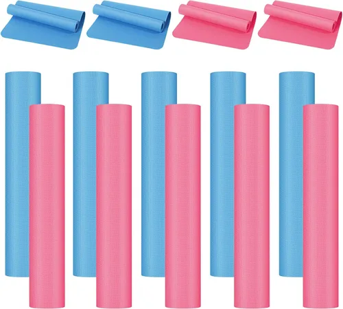 Miniatura 8 de Paquete de 10 esterillas de yoga a granel, 68' x 24' x 4mm de espesor Esterillas de yoga para niños y adultos, paquete de esterillas de gimnasio