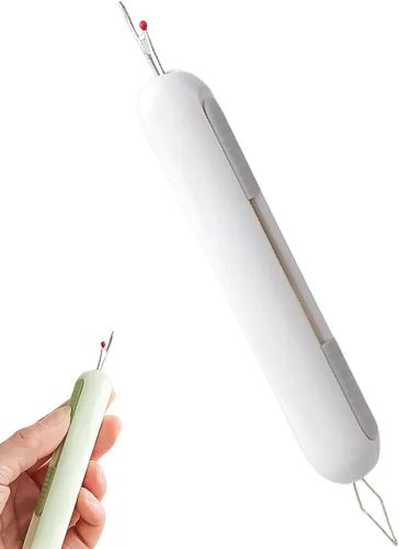 Miniatura 6 de Enhebrador de agujas 2 en 1, enhebrador de agujas mejorado 2026, enhebrador retráctil, herramienta de extracción de hilo para coser a mano, tejer