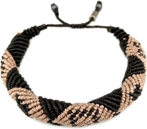 Miniatura 11 de Rumi Sumaq Pulsera de cuerda náutica para hombres, mujeres y niños - Resistente al agua, con nudo manual ajustable - Estilos de mapa de la isla