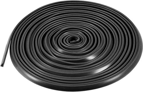 Miniatura 6 de uxcell Extrusión del sello en U del borde del molde, hoja protectora de borde de canal en U negra de silicona se adapta a borde de 0.004-0.059 in