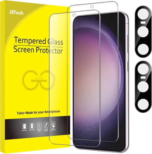 Miniatura 22 de JETech - Protector de pantalla para Samsung Galaxy S20 FE de 6.5 pulgadas con protector de lente de cámara, película de vidrio templado, compatible