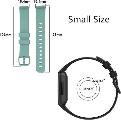 Miniatura 2 de Paquete de 5 bandas de silicona compatibles con Fitbit Inspire 3 bandas para mujeres y hombres, correas deportivas de repuesto ajustables